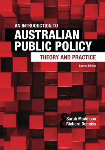 Cover of An Introduction to Australian Public Policy