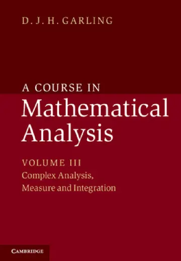 Cover of A Course in Mathematical Analysis