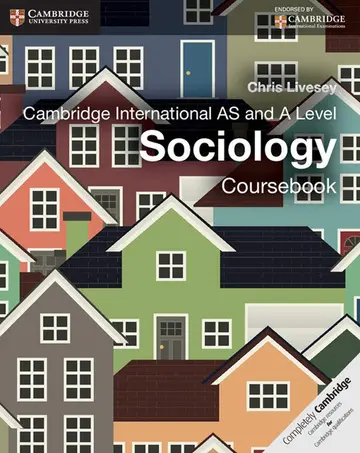 Cover of Cambridge International AS & A Level Sociology Coursebook First Edition