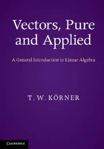 Cover of Vectors, Pure and Applied