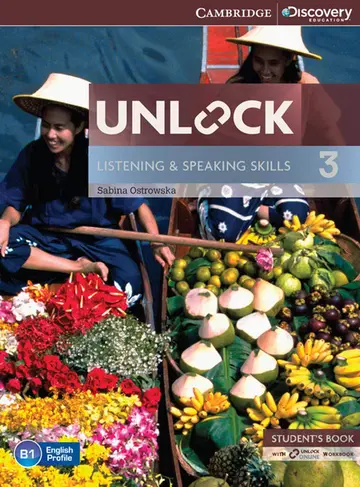 Cover of Unlock Level 3 Listening and Speaking Skills Students Book and Online Workbook