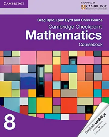Cover of Cambridge Checkpoint Mathematics Coursebook 8
