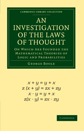 Cover of An Investigation of the Laws of Thought