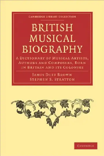 Cover of British Musical Biography