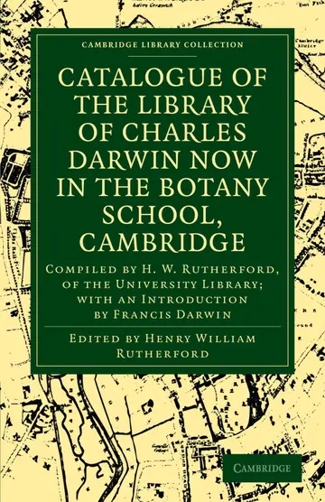 Cover of Catalogue of the Library of Charles Darwin now in the Botany School, Cambridge