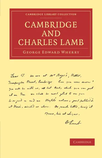Cover of Cambridge and Charles Lamb