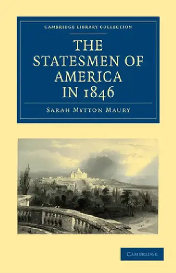 Cover of The Statesmen of America in 1846