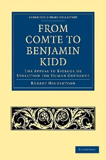 Cover of From Comte to Benjamin Kidd