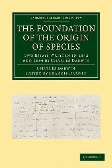 Cover of The Foundation of the Origin of Species
