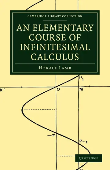 Cover of An Elementary Course of Infinitesimal Calculus