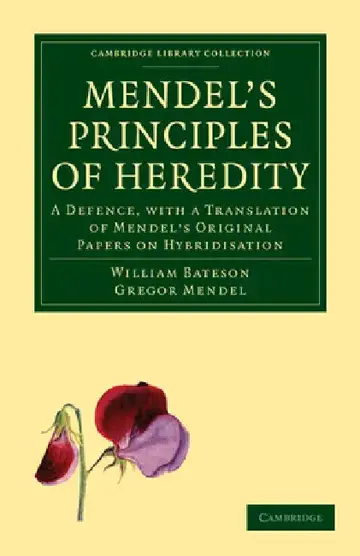 Cover of Mendel's Principles of Heredity