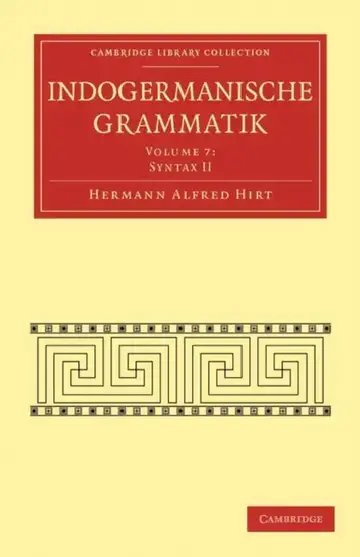 Cover of Indogermanische Grammatik