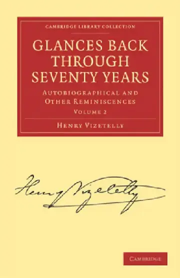 Cover of Glances Back Through Seventy Years