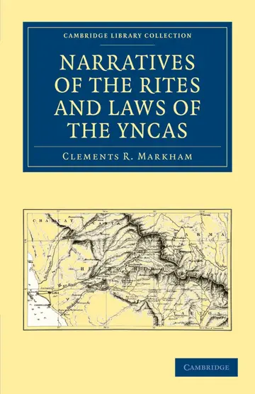 Cover of Narratives of the Rites and Laws of the Yncas