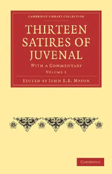 Cover of Thirteen Satires of Juvenal