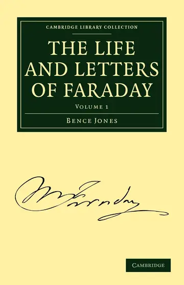 Cover of The Life and Letters of Faraday