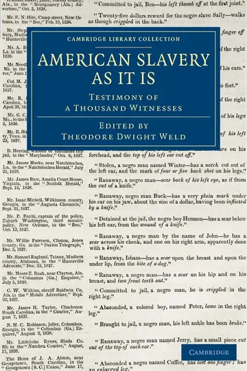 Cover of American Slavery as It Is