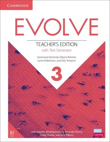 Cover of Evolve Level 3 Teacher's Edition with Test Generator