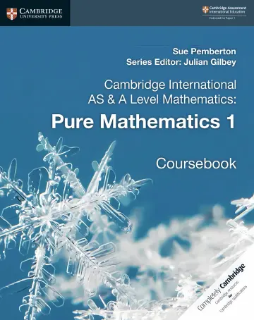 Cover of Cambridge International AS & A Level Mathematics