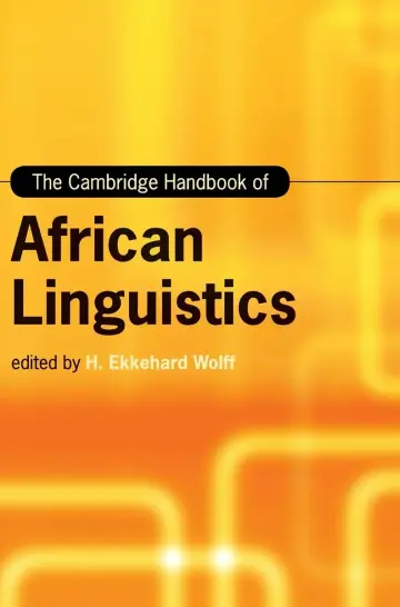 Cover of The Cambridge Handbook of African Linguistics