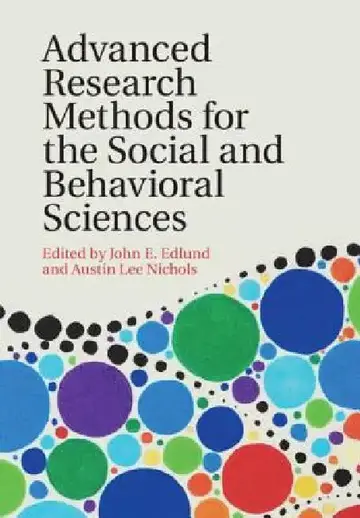 Cover of Advanced Research Methods for the Social and Behavioral Sciences