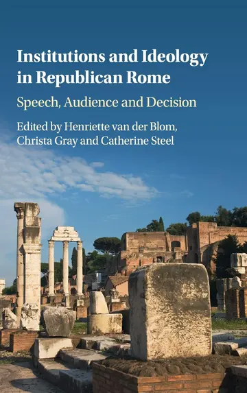 Cover of Institutions and Ideology in Republican Rome
