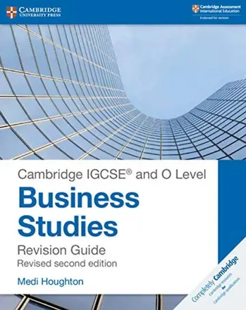 Cover of Cambridge IGCSE and O Level Business Studies Second Edition Revision Guide 2ed