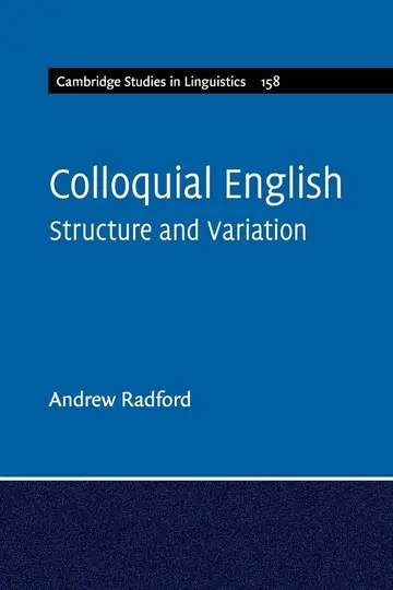 Cover of Colloquial English