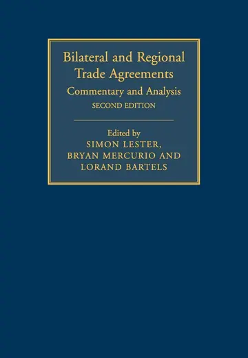 Cover of Bilateral and Regional Trade Agreements