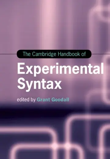 Cover of The Cambridge Handbook of Experimental Syntax
