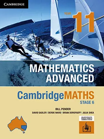 Cover of Cambridge Maths Stage 6 NSW Advanced Year 11