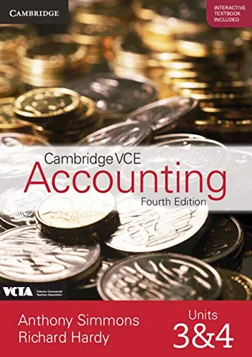Cover of Cambridge VCE Accounting Units 3&4 Fourth Edition