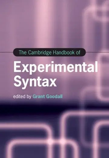 Cover of The Cambridge Handbook of Experimental Syntax