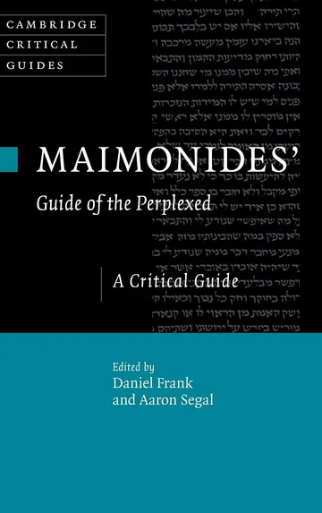 Cover of Maimonides' Guide of the Perplexed