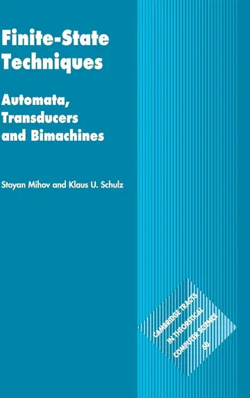 Cover of Finite-State Techniques