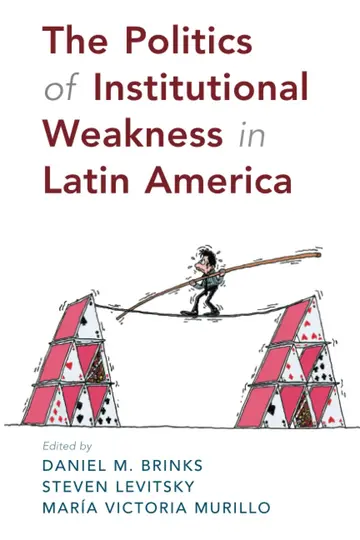 Cover of The Politics of Institutional Weakness in Latin America
