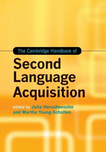 Cover of The Cambridge Handbook of Second Language Acquisition