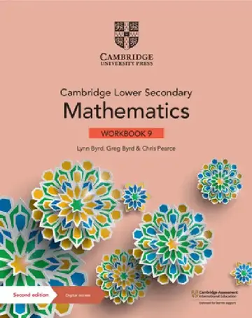 Cover of Cambridge Lower Secondary Mathematics Workbook 9 with Digital Access (1 Year)