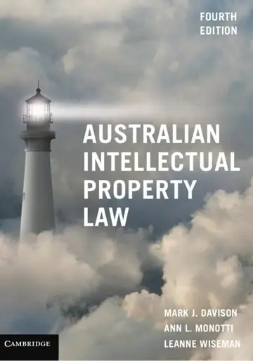 Cover of Australian Intellectual Property Law