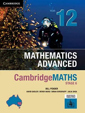 Cover of Cambridge Maths Stage 6 NSW Advanced Year 12