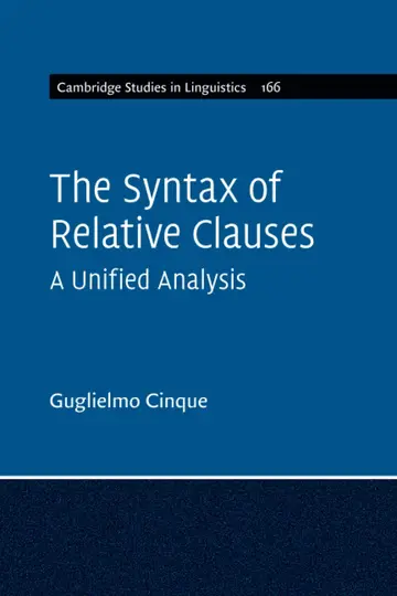 Cover of The Syntax of Relative Clauses