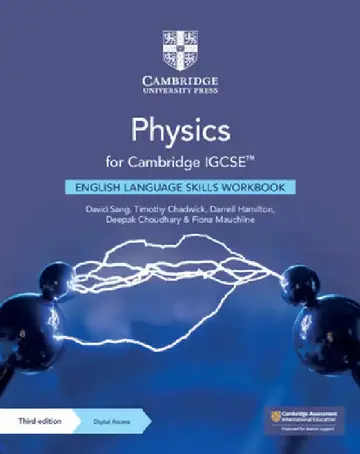 Cover of Physics for Cambridge Igcse(tm) English Language Skills Workbook with Digital Access (2 Years) [With Access Code]