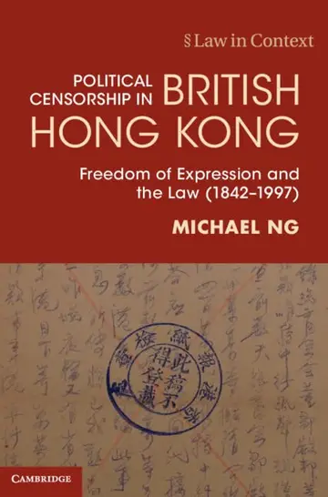 Cover of Political Censorship in British Hong Kong