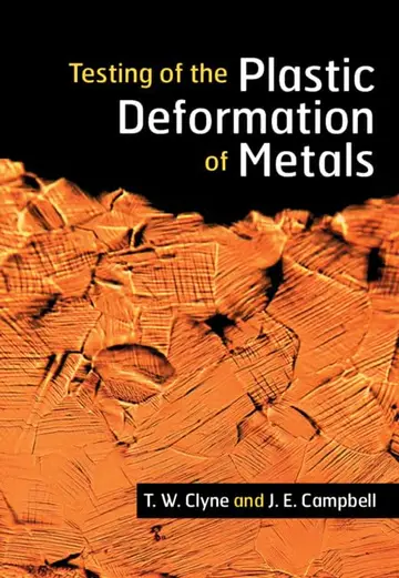 Cover of Testing of the Plastic Deformation of Metals