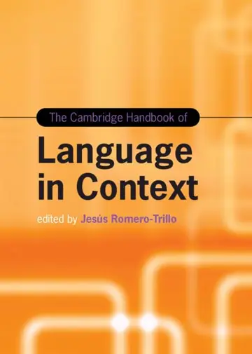 Cover of The Cambridge Handbook of Language in Context