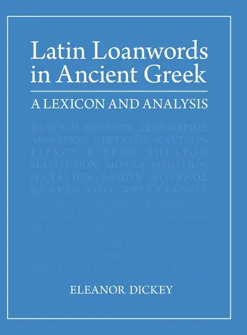 Cover of Latin Loanwords in Ancient Greek