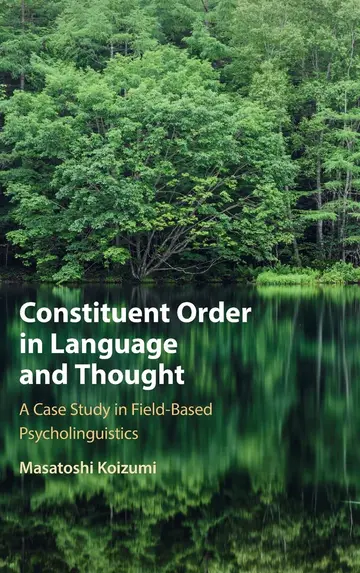 Cover of Constituent Order in Language and Thought