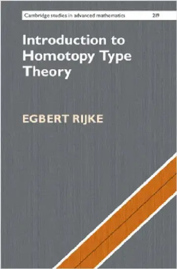 Cover of Introduction to Homotopy Type Theory