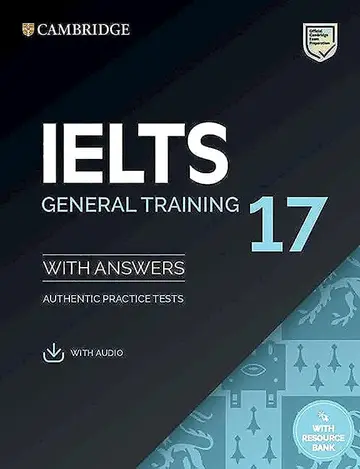 Cover of IELTS 17 General Training Student's Book with Answers with Audio with Resource Bank