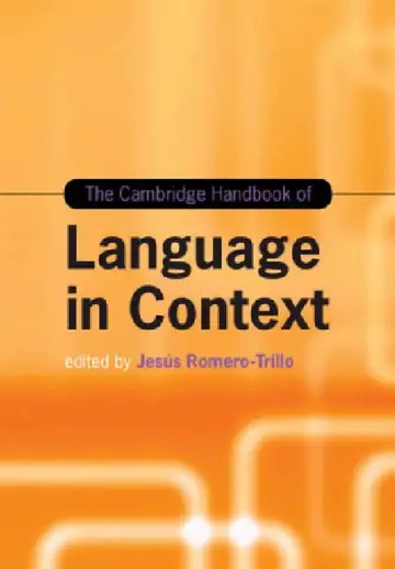Cover of The Cambridge Handbook of Language in Context